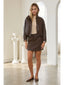 Faux Leather Bomber Jacket