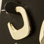 Gold Dipped Thick Squared Hoop Earrings