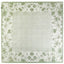 Vintage Floral Silk-Feel Square Scarf