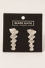 Gold Dipped Five Layered Shell Drop Earrings
