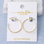 18K Gold Dipped Hammered Small Hoop Earrings