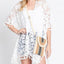 STRIPED PATTERN STRAW CELLPHONE CROSSBODY BAG