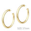 Satin Gold Hoop Earring