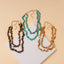 Freeform Resin Stone Bead Necklace