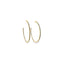 Thin CZ Minimalist Hoop Earrings (K374)
