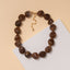 Marbled Chunky Stone Bead Necklace