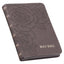Dusty Taupe Floral KJV Large Print Compact Bible