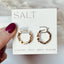 BEADED HOOPS | 18k gold