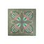 Art Deco Fan Print Satin Square Bandana Scarf - Hallelu Clothing Boutique
