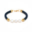 Atlantic - Navy/Gold - Nautical Rope Bracelet - Hallelu Clothing Boutique