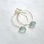 Sea Foam Glass Hoops