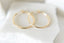 Michelle 18k Gold Plated Hoop Earrings