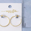 18K Gold Dipped Hammered Small Hoop Earrings