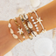 Sunbaked Braided Shell Bracelet