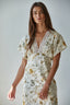 Buttercream Blossom Midi Dress