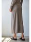 Knit Ruched Midi Skirt