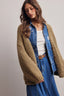 Olive chunky knit cardigan sweater 