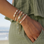 Sunbaked Braided Shell Bracelet