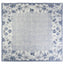 Vintage Floral Silk-Feel Square Scarf