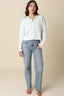 Elina Striped Collar Knit Top
