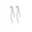 Double Line CZ Drop Earrings