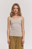 ribbed scoop neck tank top