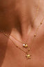 18K Gold Plated Waterproof Stainless Steel Chain Necklace - 7810