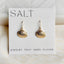 SCALLOP SEASHELL HOOK EARRINGS|18k gold