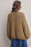 Olive chunky knit cardigan sweater 