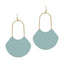 Mint Fanned Earring