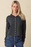Elina Striped Collar Knit Top