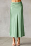 Satin Soiree Midi Skirt