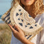 Beaded Fringe Trim Mandala Clutch Bag - Hallelu Clothing Boutique