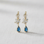 Zircon Butterfly Teardrop Tassel Earrings