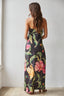 Black Floral Strapless Dress - Hallelu Clothing Boutique