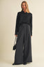 Black Wrap Waist Wide Leg Pants - Hallelu Clothing Boutique
