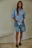 Blue Striped Button Down Shirt