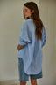 Blue Striped Button Down Shirt