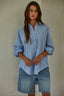 Blue Striped Button Down Shirt