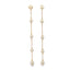 Box Chain Pearl Dangle Earrings