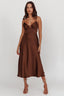 Brown Luxe Dress - Hallelu Clothing Boutique