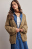 Olive chunky knit cardigan sweater 