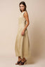 Suede Sleeveless A-Line Maxi Dress