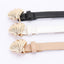 Faux Leather Metal Shell Buckle Belt