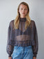 Polka Dot Mock Top