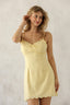 Yellow mini dress