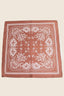 Light Paisley Design Square Bandana Scarf