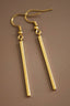 18K Gold Plated Waterproof Stainless Steel Drop Earrings - 6976