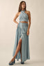 Wrapped In Denim Maxi Skirt