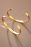 18K Gold Plated Waterproof Stainless Steel Hoop Earrings - 7197